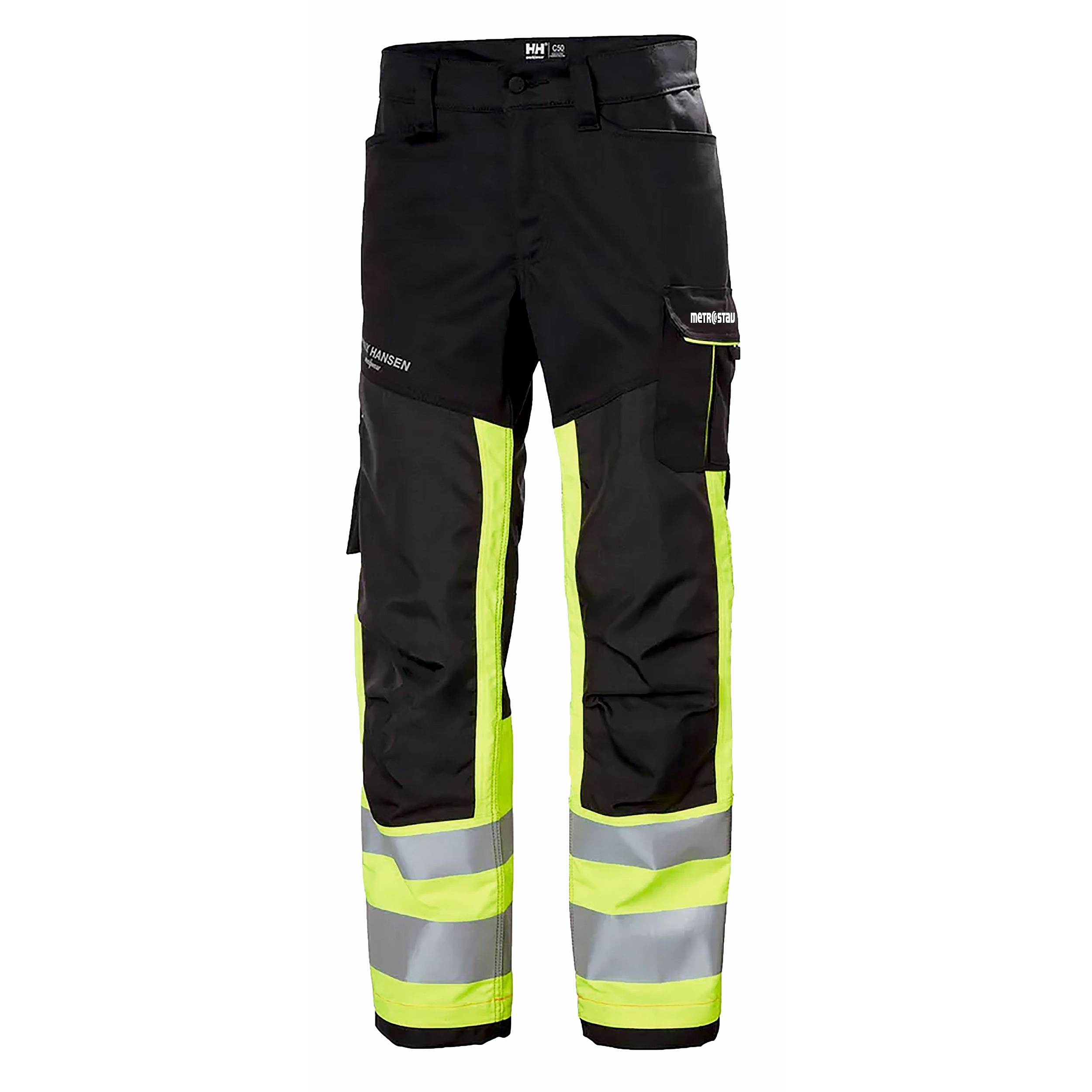 Kalhoty strečové Helly Hansen Alna 2.0 CL1 žlutá/eben logo MTS